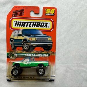 Vintage 1997 Matchbox Chevy K-1500 4x4 Rough ‘N Tough #54 IOP